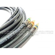 Cable Digital RCA Video RGB 3 m oro, 3 vías